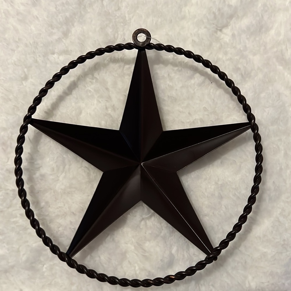 County Rustic Brass Star - Picture 2 of 2